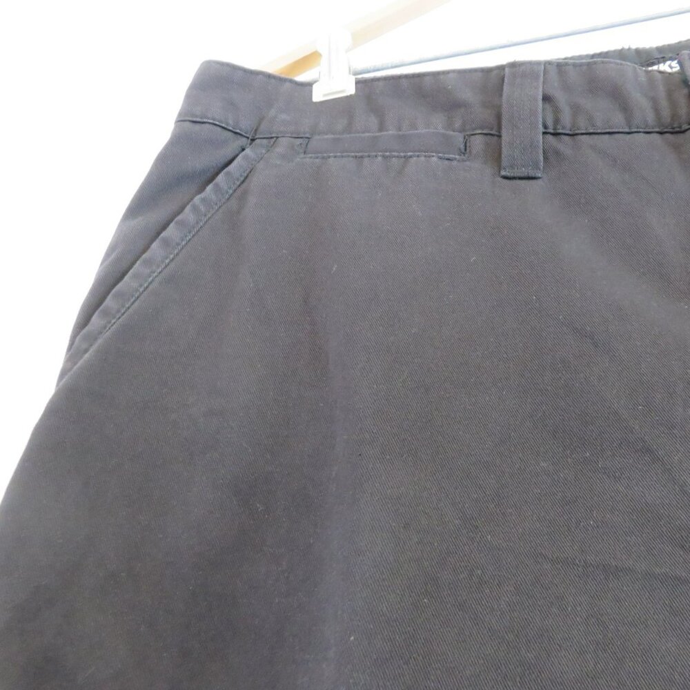 Quiksilver Chinos Pants Black Mens 36 x 31 Cotton Twill Slacks Straight Leg - Picture 10 of 13
